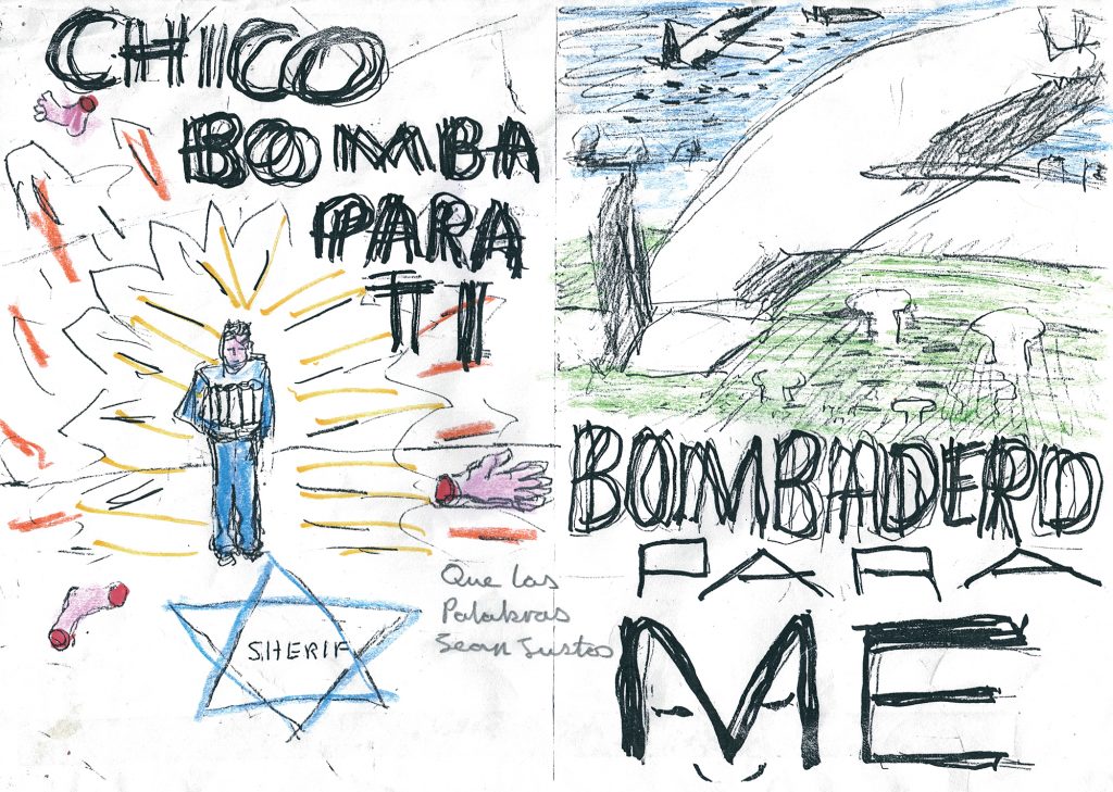 Chico Bomba posters. Democracia collective